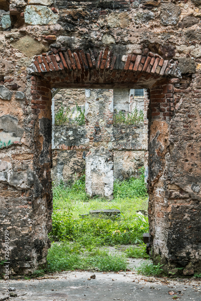 ruins of a building ruins of a building