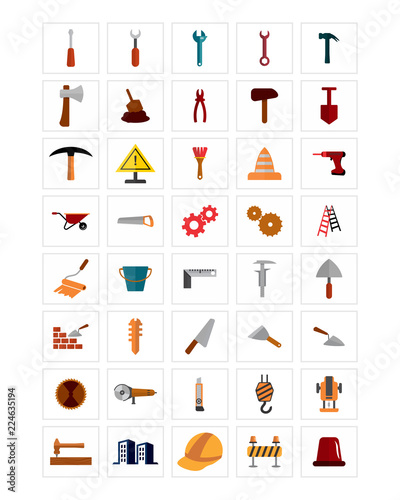 repair tool icon set image vector icon logo symbol set