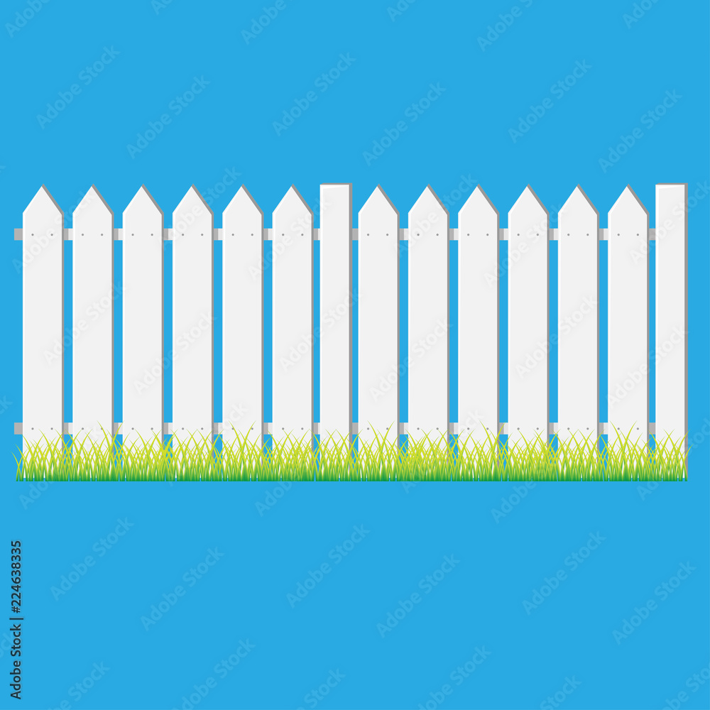 Wooden fence. section. vector illustration Wooden fence. section. vector illustration