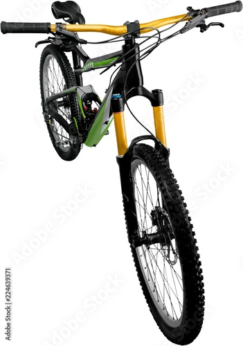 Fototapeta Naklejka Na Ścianę i Meble -  Mountain Terrain Bike - Isolated