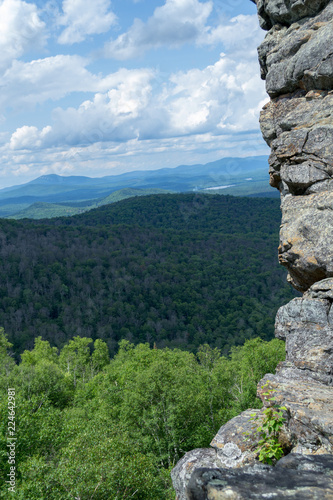 Views of the Adirondack from the top of a mountain © rmbarricarte