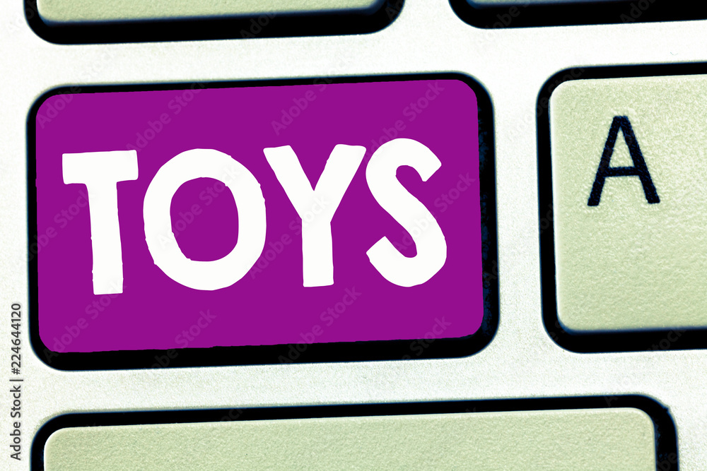 Writing note showing Toys. Business photo showcasing An object for a child to play with Providing amusement for an adult. Writing note showing Toys. Business photo showcasing An object for a child to play with Providing amusement for an adult.