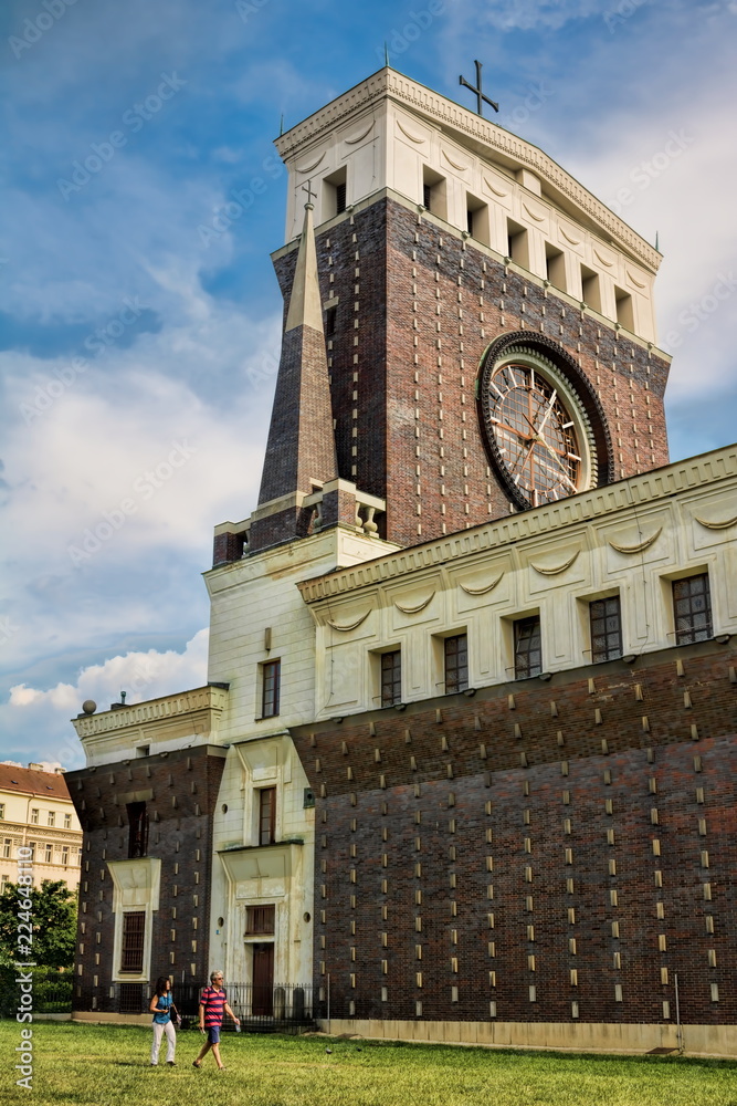Naklejka premium Prag, Herz-Jesu-Kirche