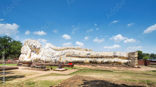 Reclining Buddha in Wat Lokaya Sutharam, Ayutthaya