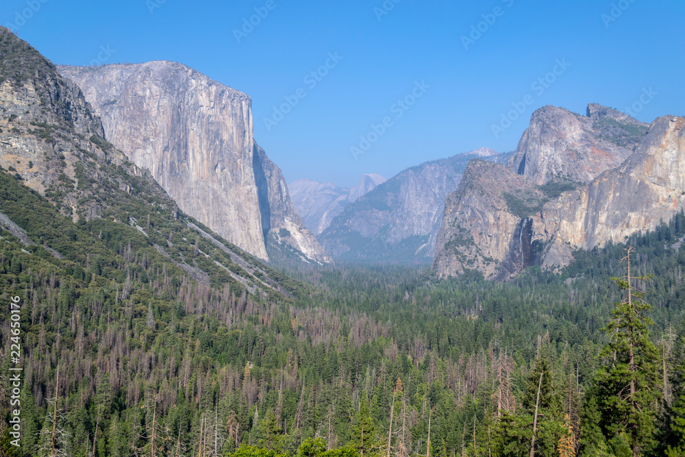 Obraz premium Yosemite Valley from Tunnel view