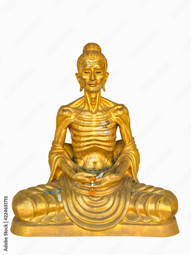 golden buddha sitting meditating isolate golden buddha sitting meditating isolate