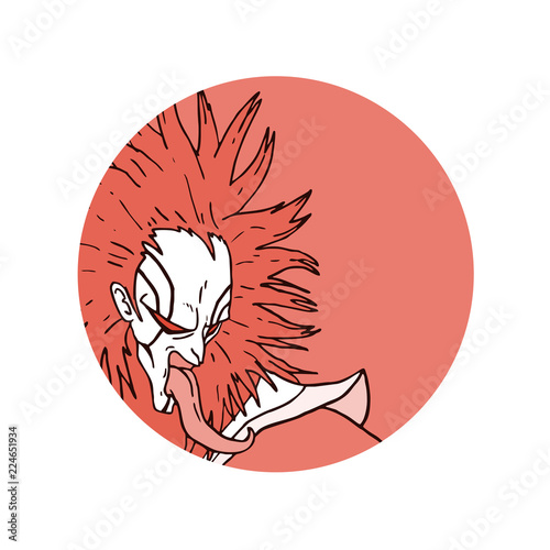 imaginative demon illustration
