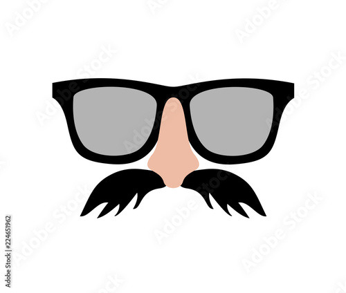 moustache and glasses costume