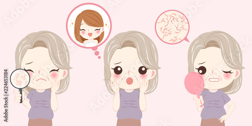 woman with menopause problem