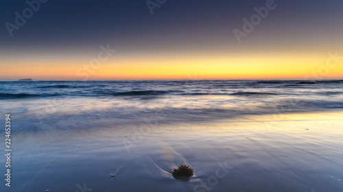 New Day Cloudless Sunrise Seascape