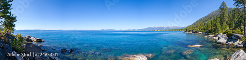 Sand Harbor in Lake Tahoe from the distance © rmbarricarte