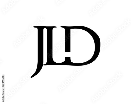 JLD Letter Logo Design Template Vector photo