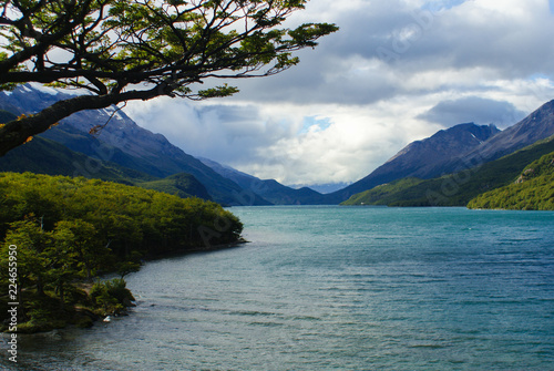 Lago del Desierto is located in Santa Cruz province, southern Patagonia Argentina. photo