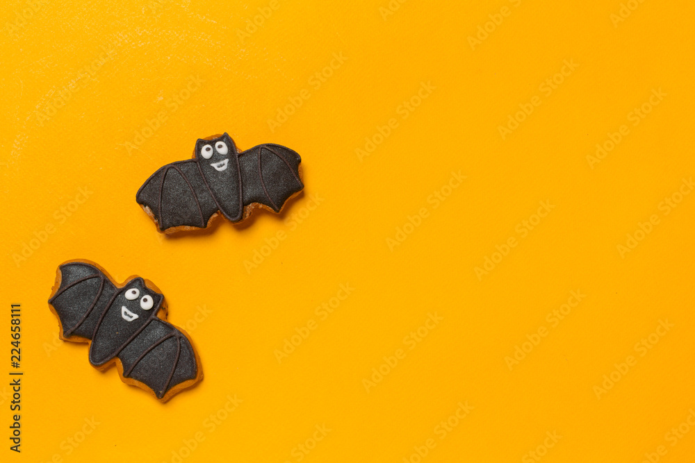 Halloween concept with cookies Halloween concept with cookies