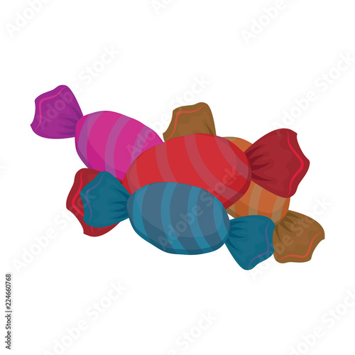 Illustration of pieces of candy