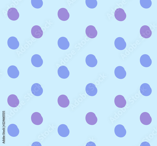 Vector Seamless Pattern, Pastel Purple and Blue Colors.