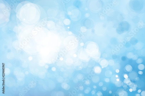 Vector blue lights  background. Winter Christmas background.