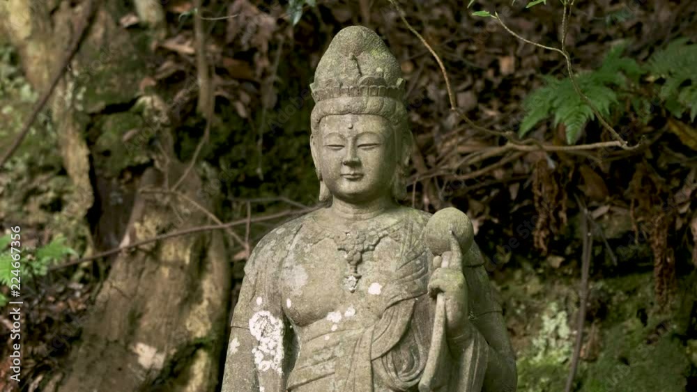 Statue at a Buddhist Temple in Kyushu, Japan Statue at a Buddhist Temple in Kyushu, Japan