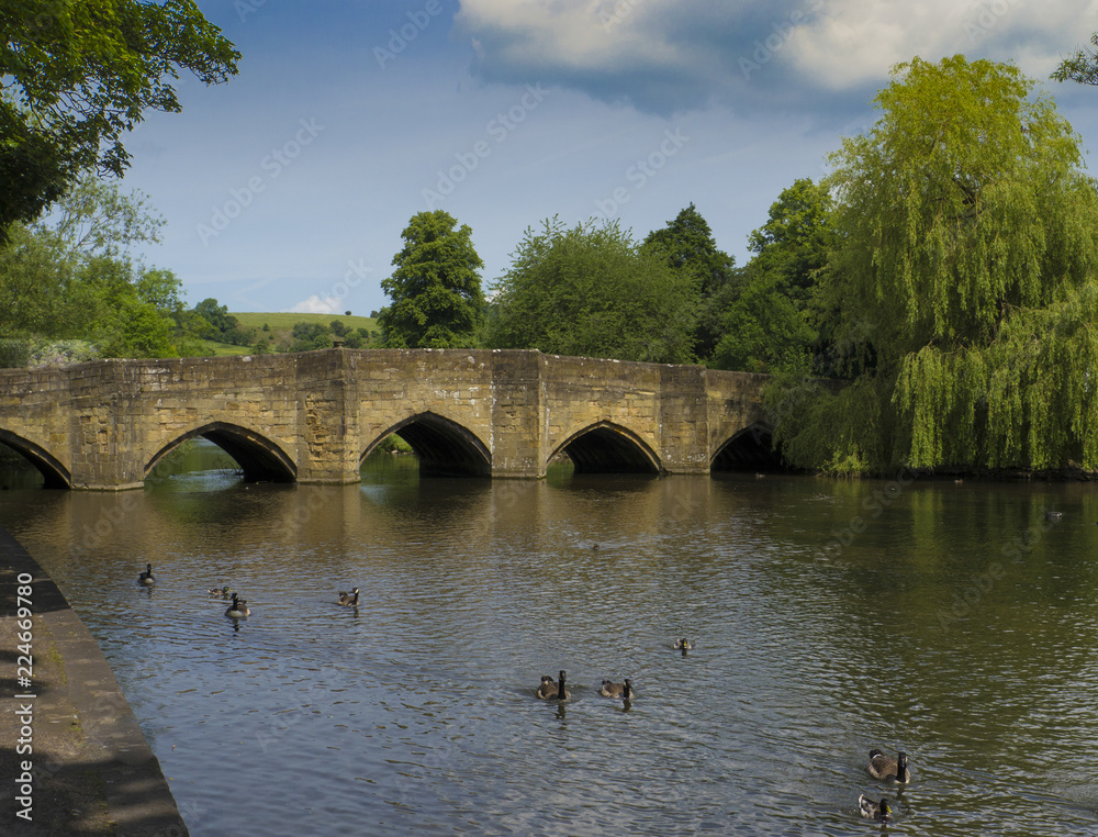 Bakewell Bridge ,Derbyshire ,England - obrazy, fototapety, plakaty 
