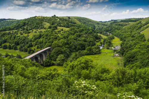 Monsal Dale & Monsal Head ( Headstone ) Viaduct ,Derbyshire ,England. photo