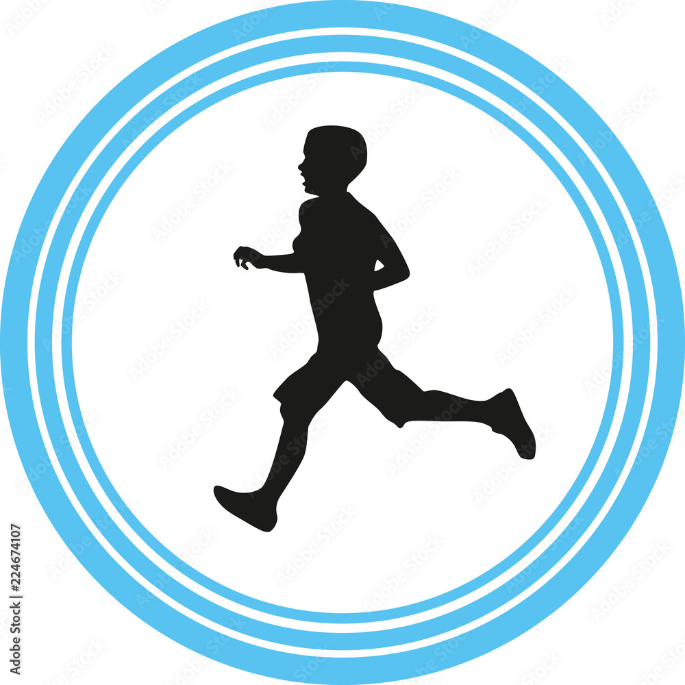 runner silhouette vector