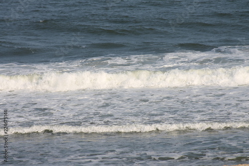 waves on beach