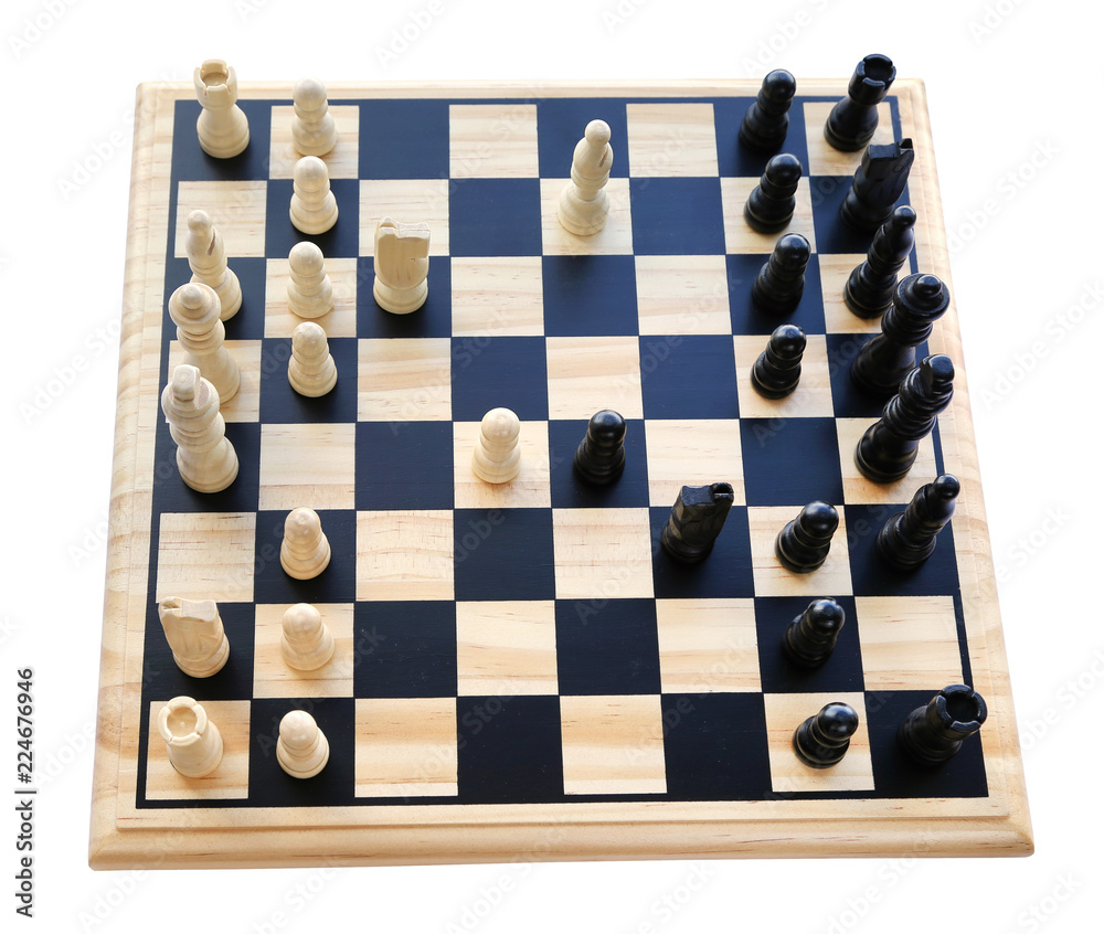 Playing chess with different pieces in board Playing chess with different pieces in board