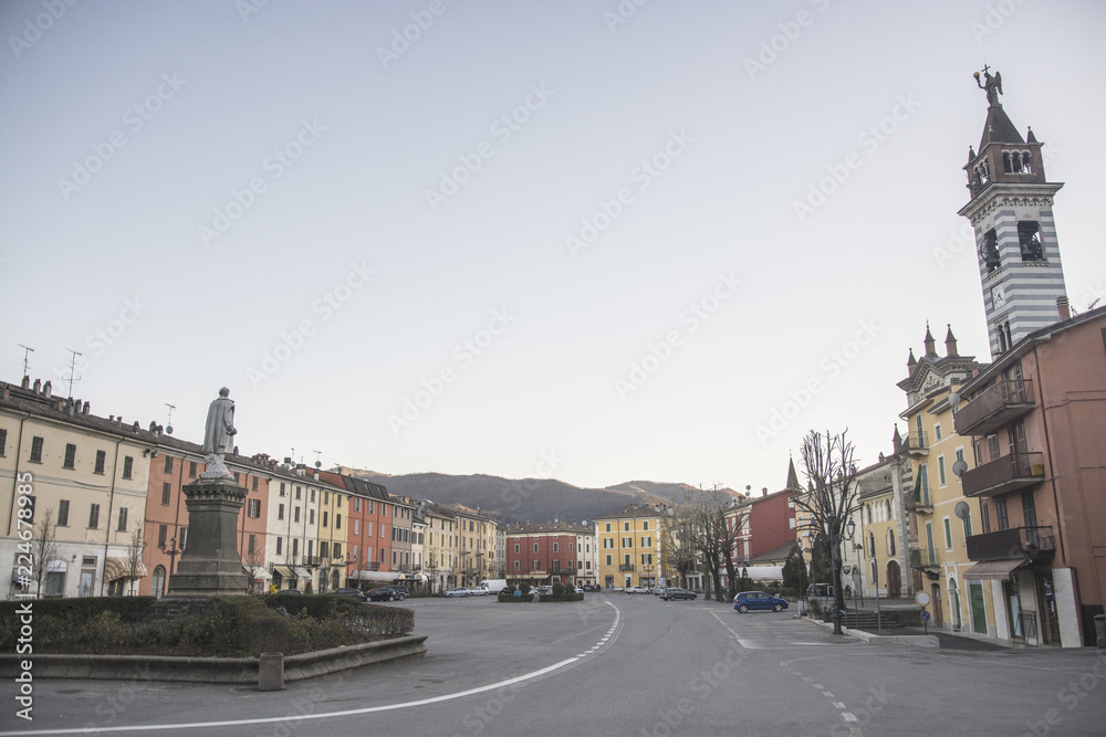 Obraz premium Bettola Piacenza street Italy