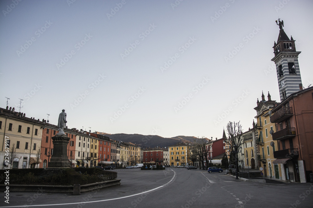 Obraz premium Bettola Piacenza street Italy