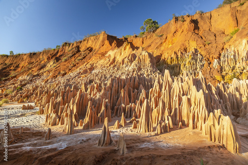 The red tsingy of Antsiranana (Diego Suarez), Madagascar