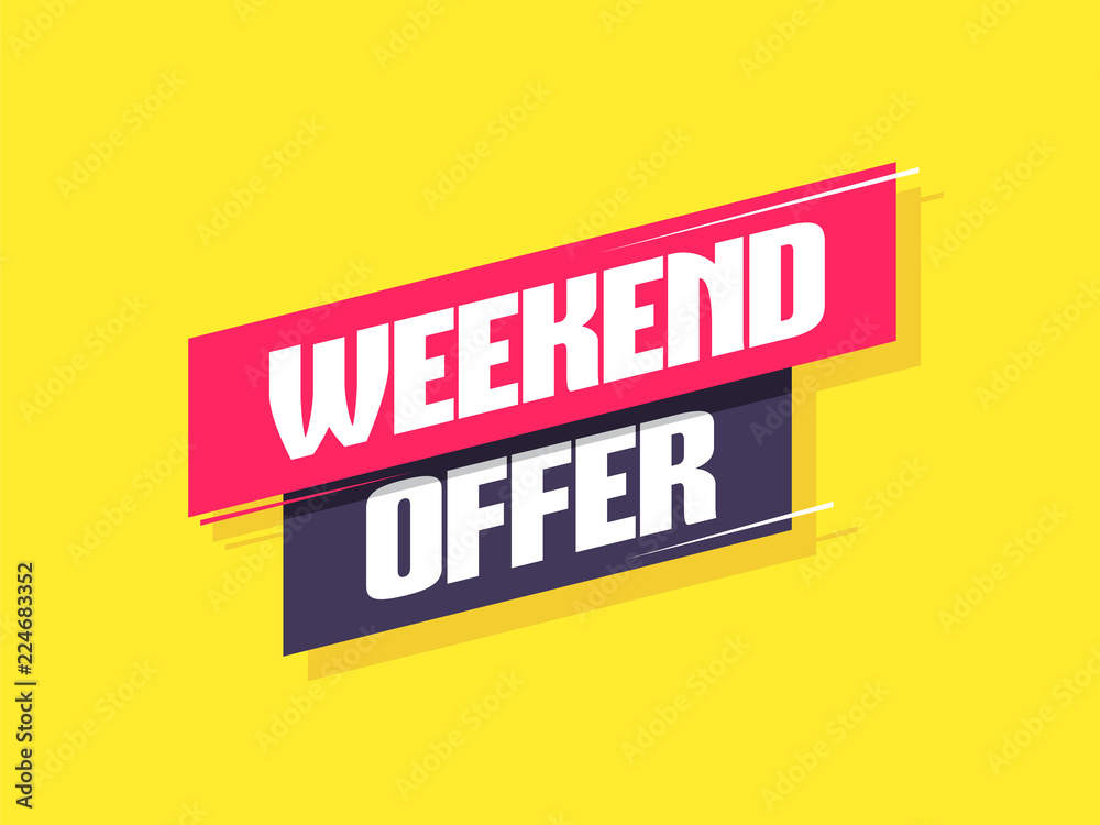 Weekend Offer Label