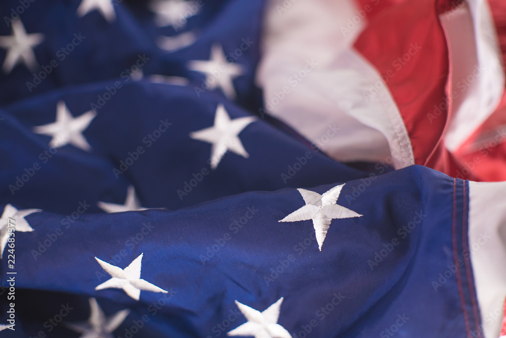 Fototapeta premium American flag textile