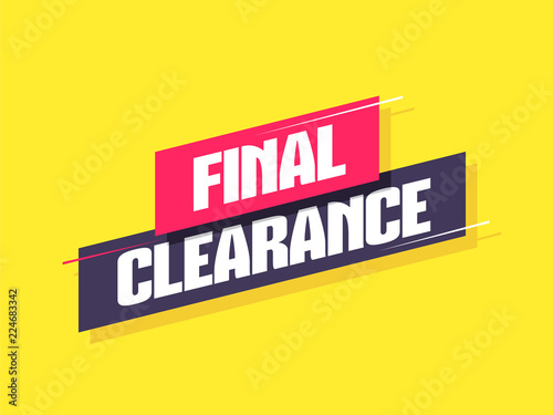 Final Clearance Label photo