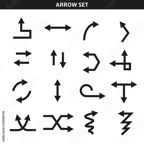 arrow icons set