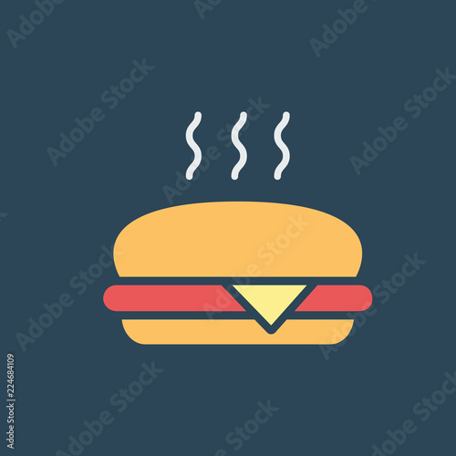 Silhouette icon burger