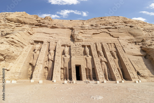 Abu Simbel, the temple of Hathor and Nefertari, also known as the Small Temple, Egypt photo