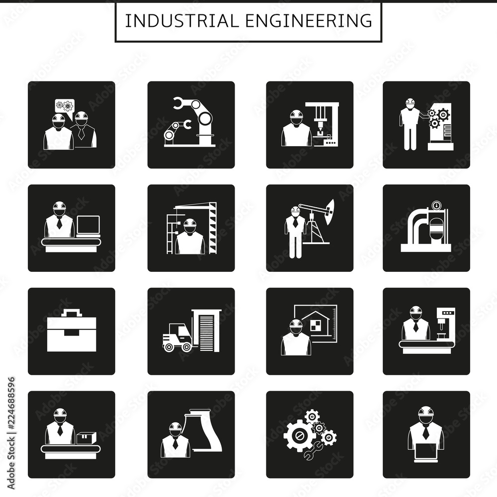 industrial engineering icons