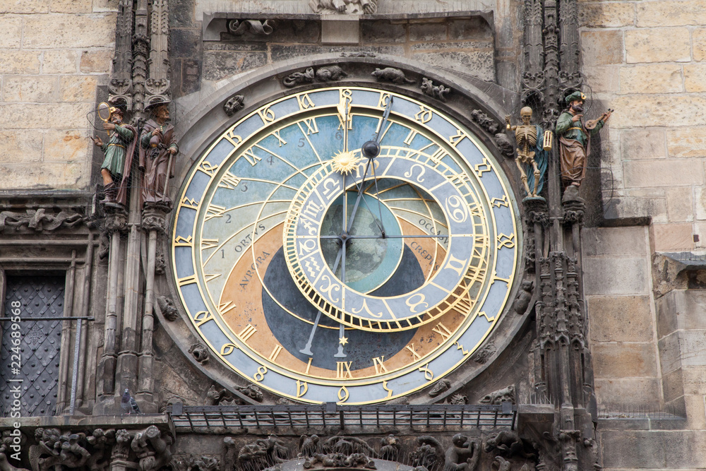 Astronomical clock in Prague, Czech Republic