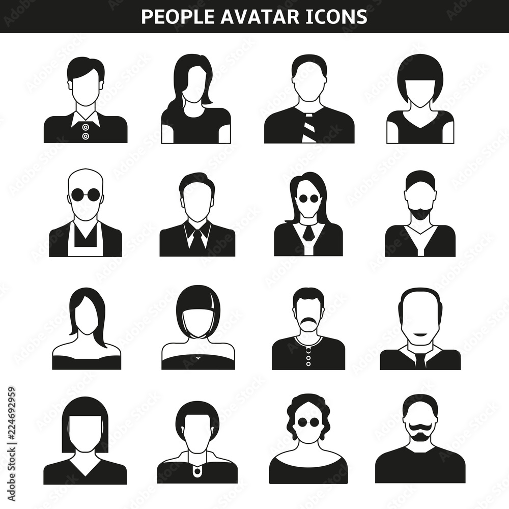 people avatar, character icons people avatar, character icons