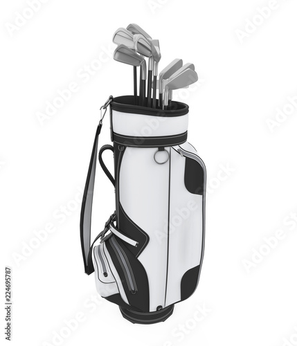 Golf Club Bag Isolated