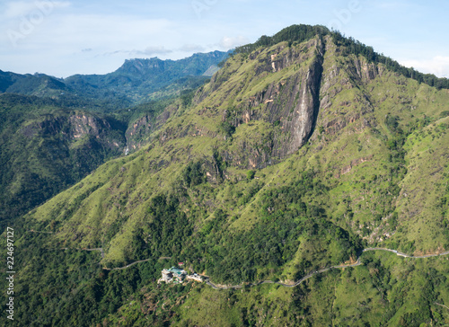 Wonderful View from Little Adam's Peak on a Sunny Day in Sri Lanka