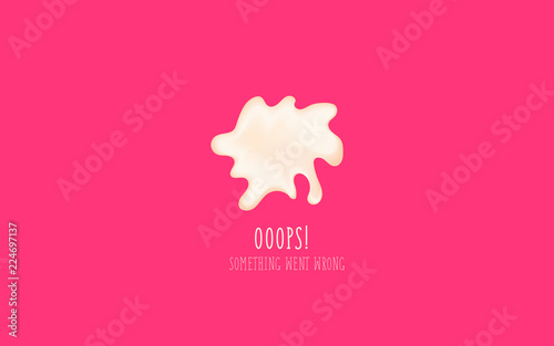 Error page 404 for the website. 