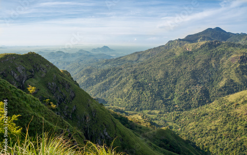 Wonderful View from Little Adam's Peak on a Sunny Day in Sri Lanka