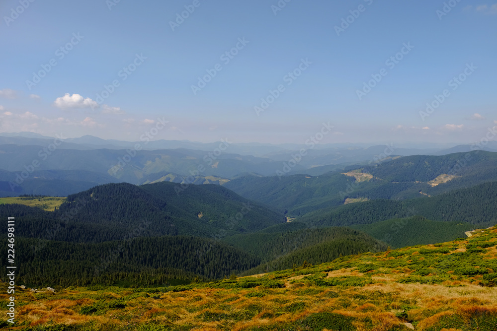 beautiful mountain landscape, summer Carpathians