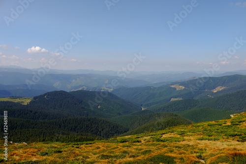 beautiful mountain landscape, summer Carpathians