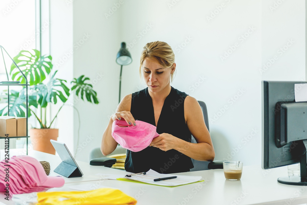 Young woman running successful business Young woman running successful business