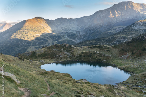 Fototapeta Naklejka Na Ścianę i Meble -  Tristaina high mountain lakes in Pyrenees. Andorra