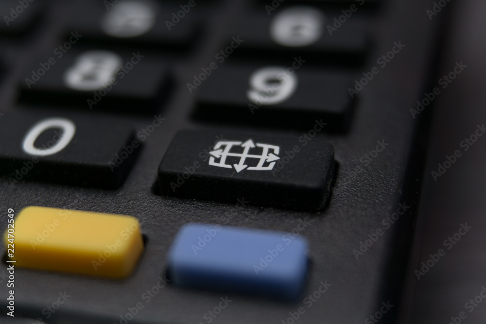 close up buttons of a remote control close up buttons of a remote control