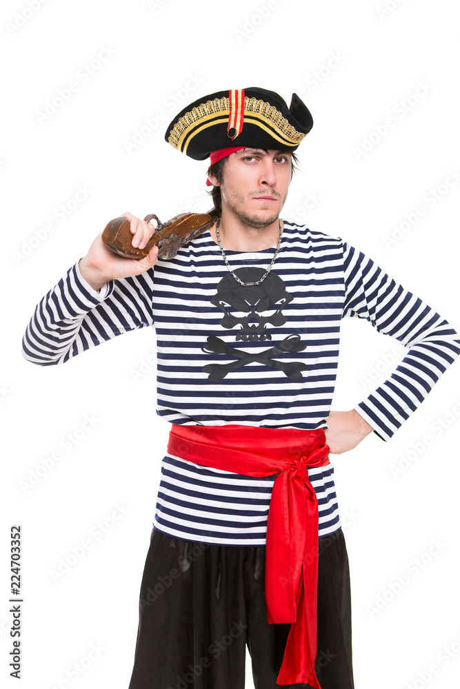 Portrait of handsome pirate