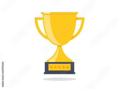Trophy Cup Vector Flat Icon